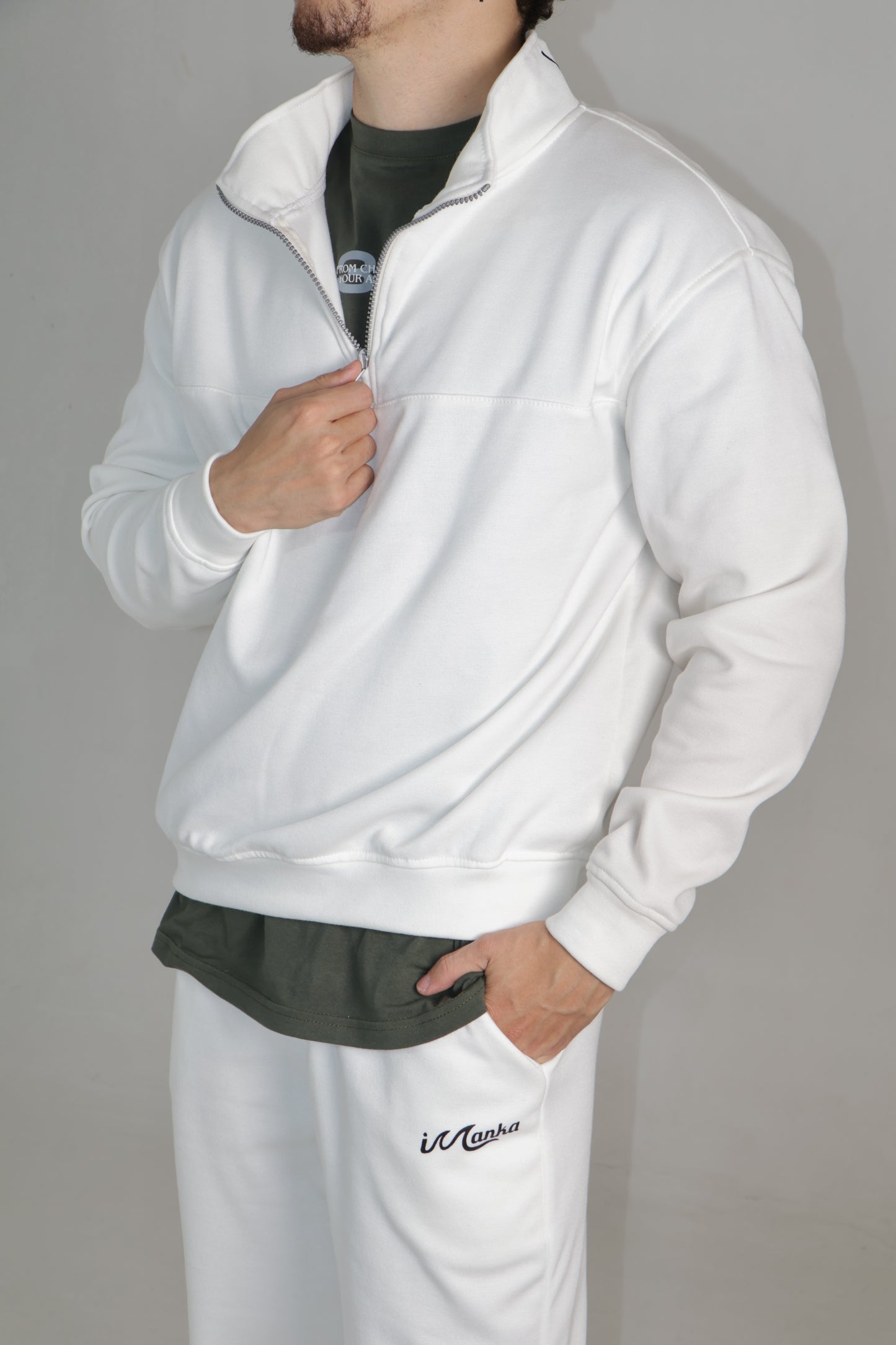 Half zip hoodie